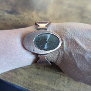 Geneva No. 1982 Women's Rose Gold / Bronze Bangle Cuff Watch
